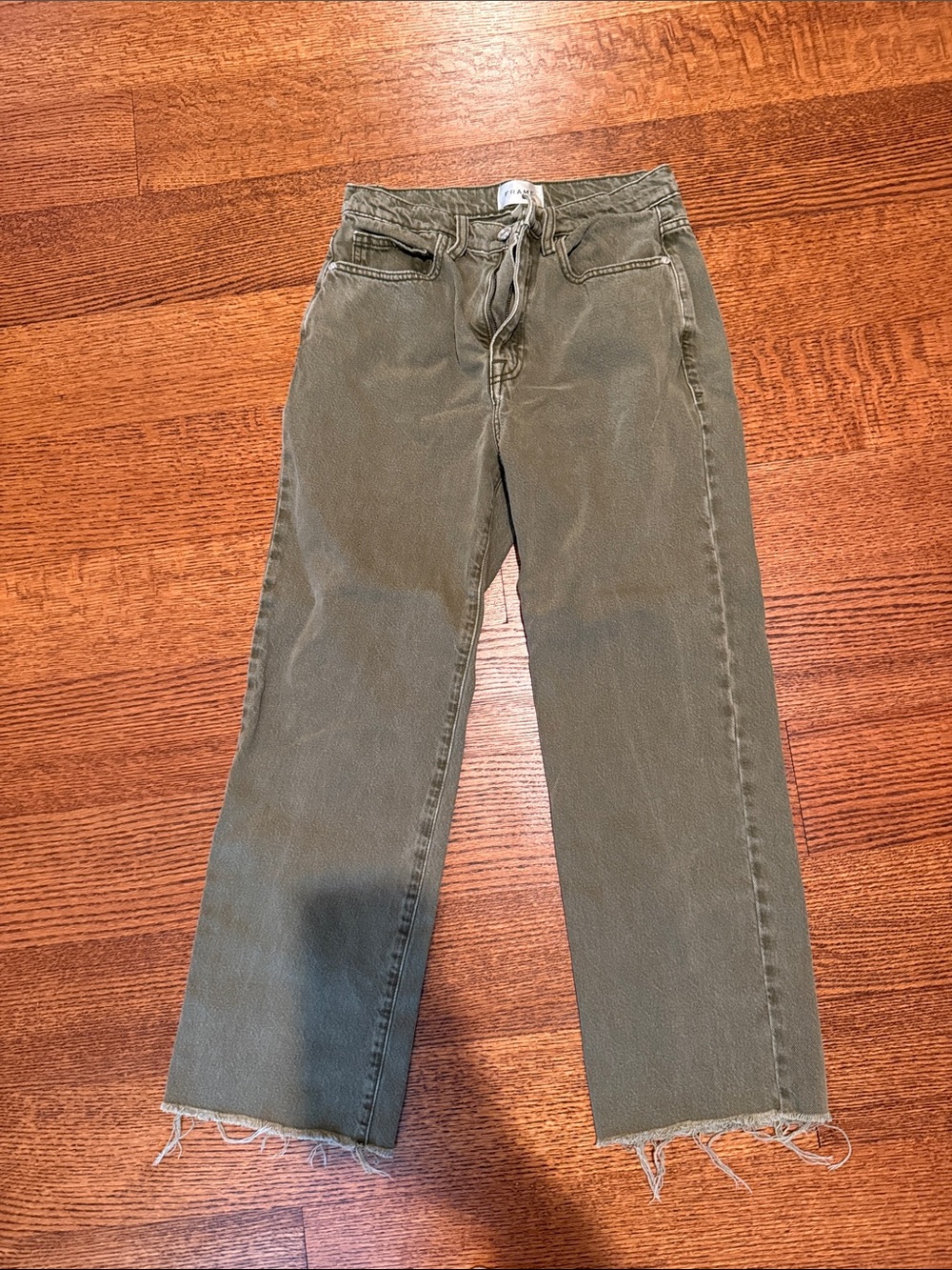 Frame green denim